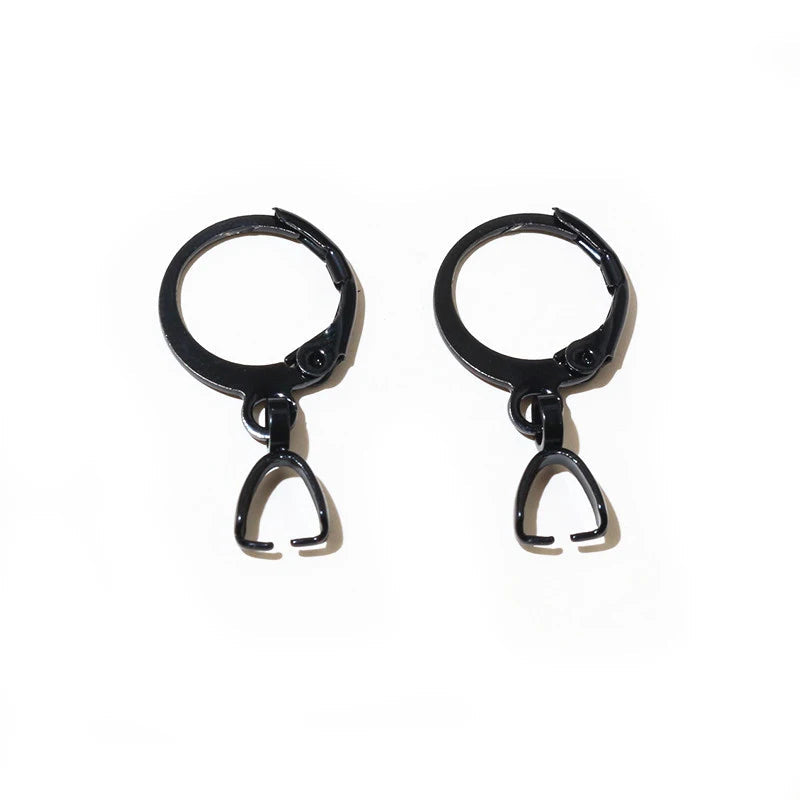 10pcs Earring Hooks Clips with Pinch Clasp for Earrings Stainless Steel Craft DIY Jewelry Making Accessories Findings Aurexia off