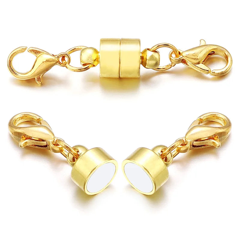 5Sets/Lot Magnetic Clasps With Lobster Clasps For Jewelry Making DIY Bracelet Necklace Magnet Clasp Connector Buckle Fasteners Aurexia off