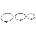 20Pcs 20mm 25mm 30mm Stainless Steel Black Circle Earwire Hoops Loop Earrings for DIY Dangle Earring Jewelry Making Supplies Aurexia off