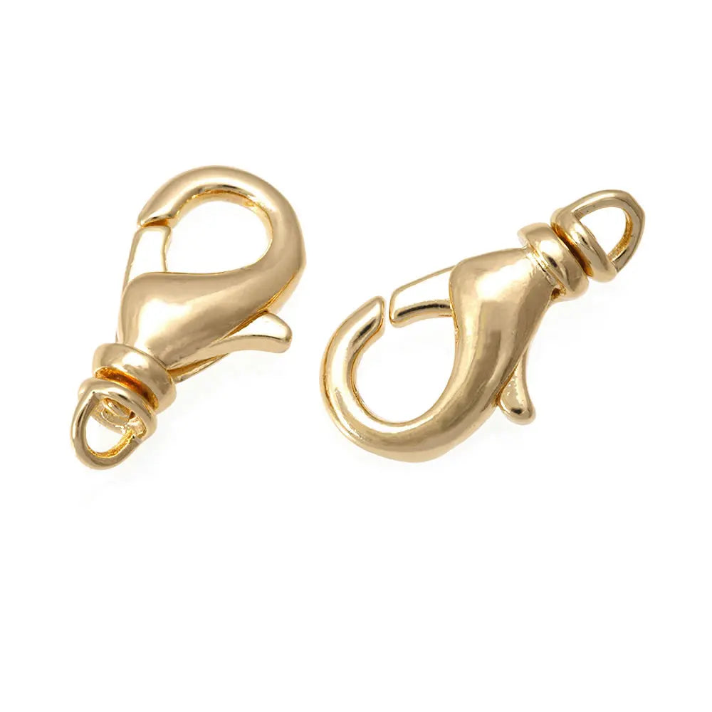 18K Gold Color Brass Rotatable Lobster Clasps Connect Clasps Jewelry Necklaces Bracelets Making Diy Findings Accessories Aurexia off