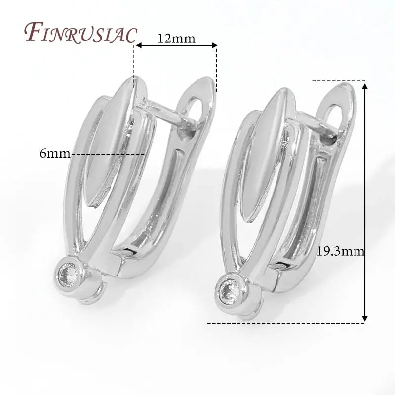 18K Gold Plated,Anti-Allergy Earring Hook Clasps,Supplies For Jewelry,Fasteners Earwires,Earrings Fixtures Accessories Aurexia off