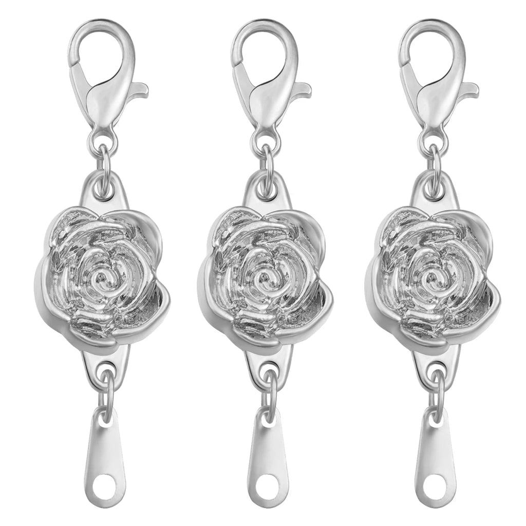 5pcs/lot Strong Magnetic Clasps Alloy Rose Extenders Closures Lobster Clasp Connectors for DIY Jewelry Making Bracelets Necklace Aurexia off