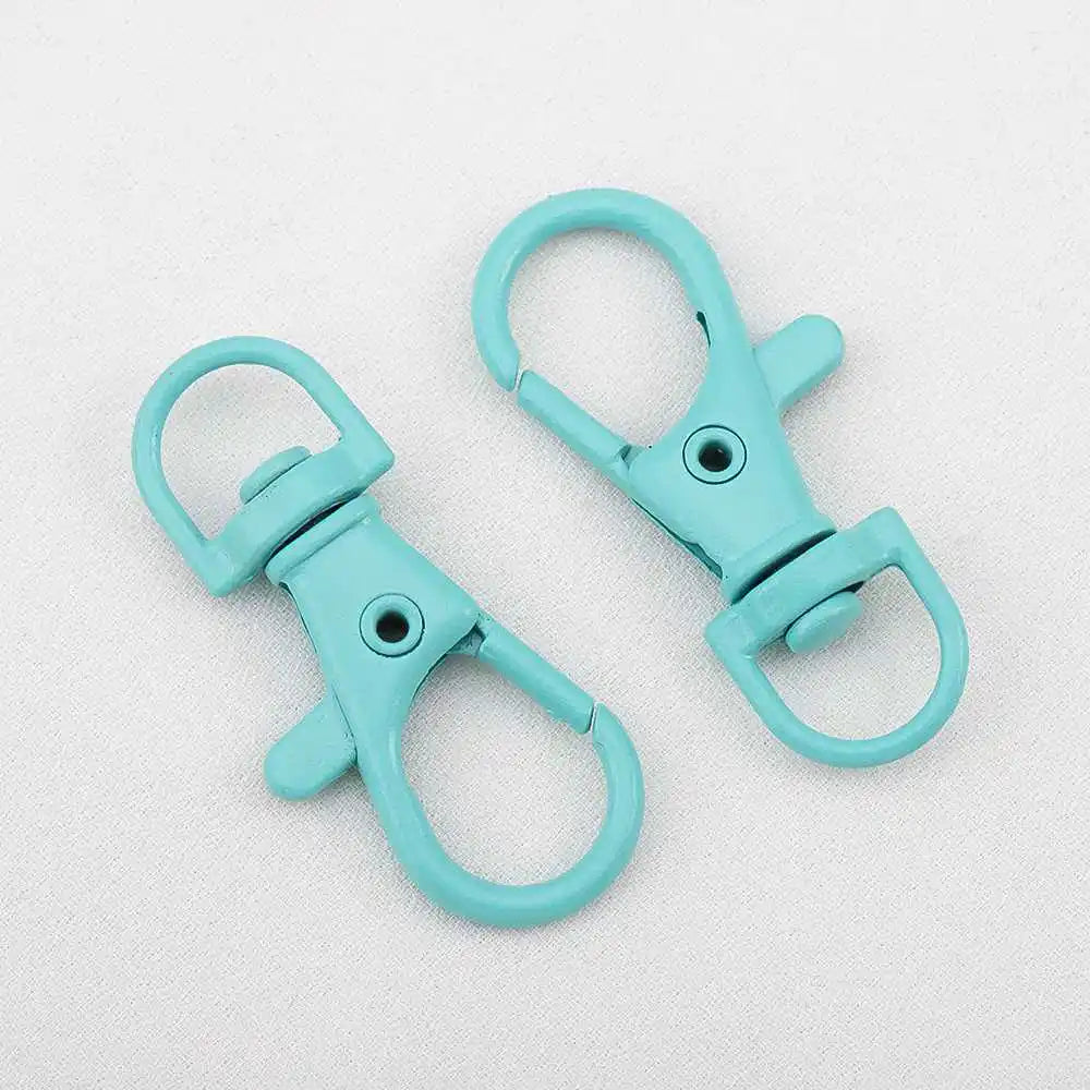 10pcs Colored Alloy Painted Fish Mouth Spring Clasps Lobster Claw Hook Connectors for Keychain DIY Jewelry Making Accessories Aurexia off