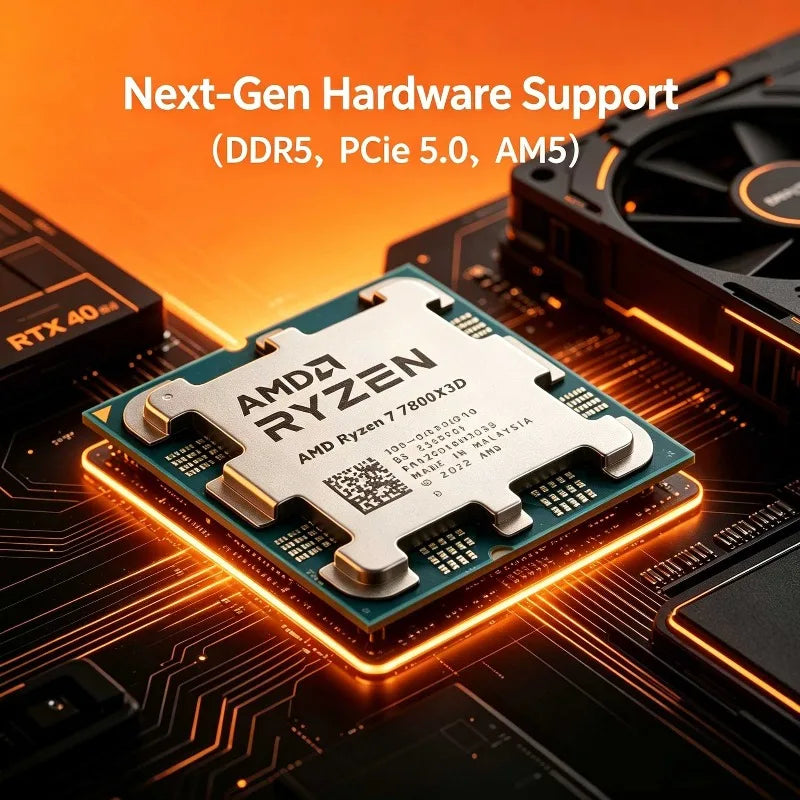 AMD Ryzen 7 7800X3D Desktop CPU Zen4 5nm 8C16T 5.0GHz 96MB 3D V-Cache AM5 120W Radeon Graphics Gaming Processor Aurexia off