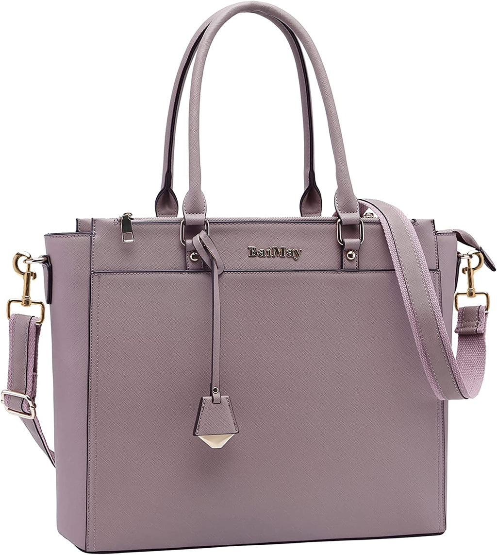 Laptop Bag for Women,Tote Bag,15.6-17 Inch Laptop Bag, Large Tote Bag Teacher Bag Work Bag Briefcase with Multi-Pockets for Girls Work University Travel,Birthday Mother'S Day Graduation Gift for Her