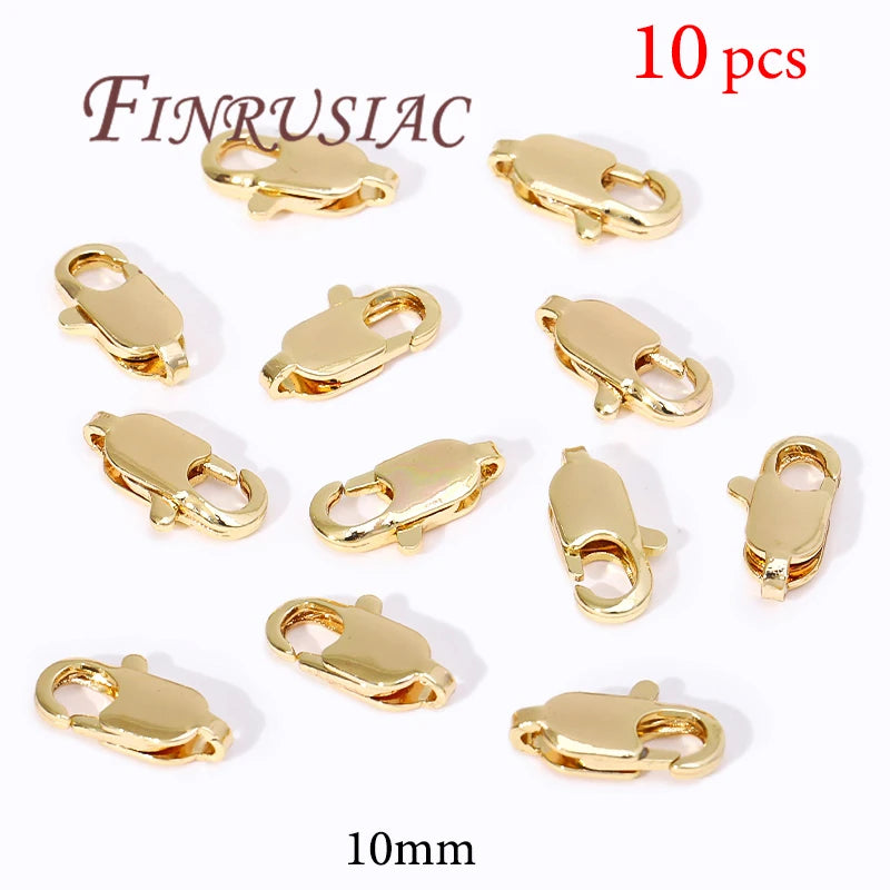 18K Gold Plated Lobster Clasps For Bracelets,Spring Clasps For Jewelry,DIY Jewelry Making Supplies,Connectors Clasp Accessories Aurexia off