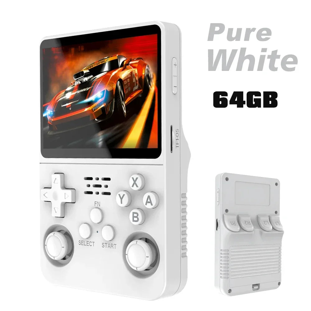 Portable R36S Handheld Game Player 3.5 Inch IPS Display 128GB Linux System Preloaded Retro Games Pocket Console