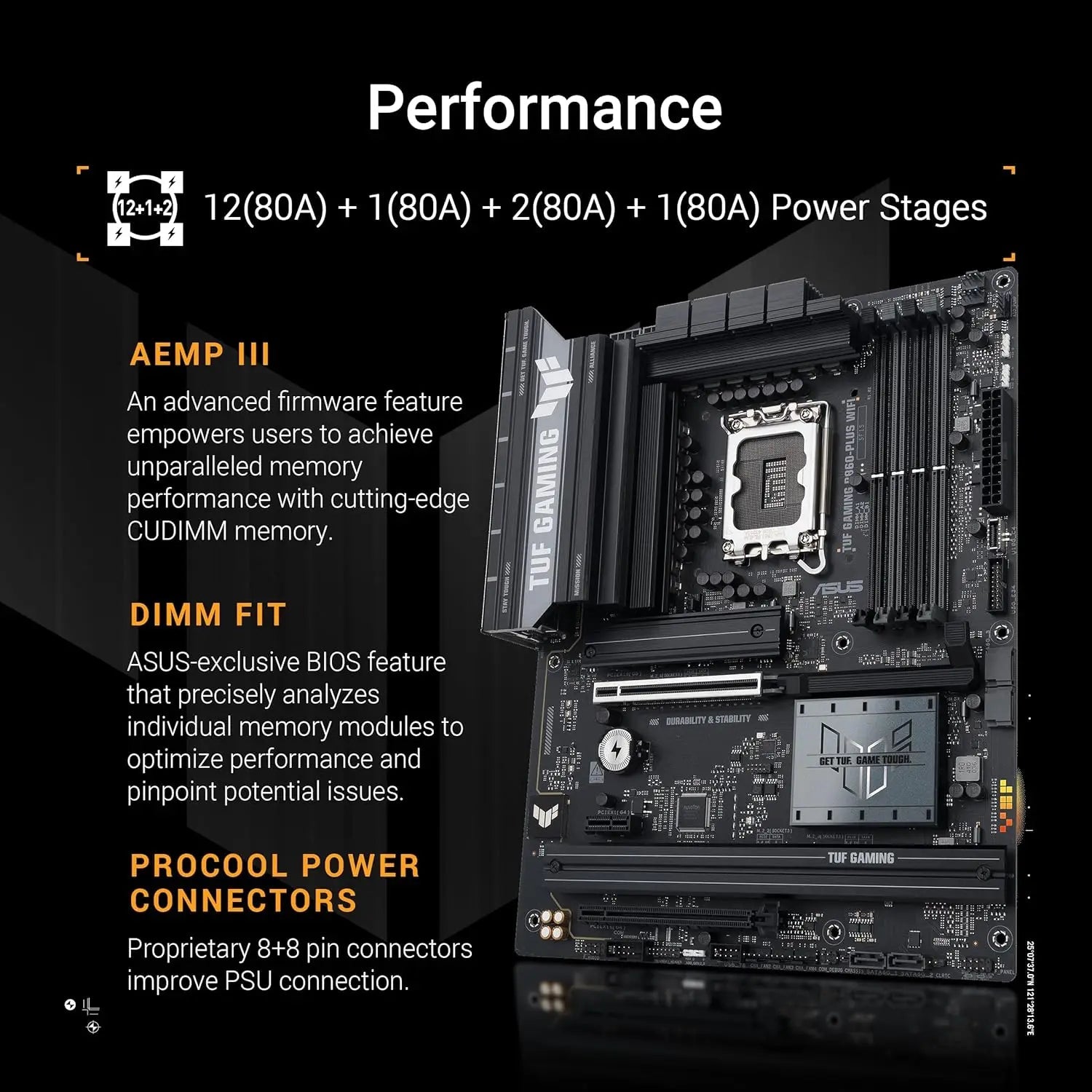 Gaming B860-PLUS WiFi ATX Motherboard, Intel Core Ultra Ready, AI PC, DDR5, PCIe 5.0, M.2 Slots Aurexia off