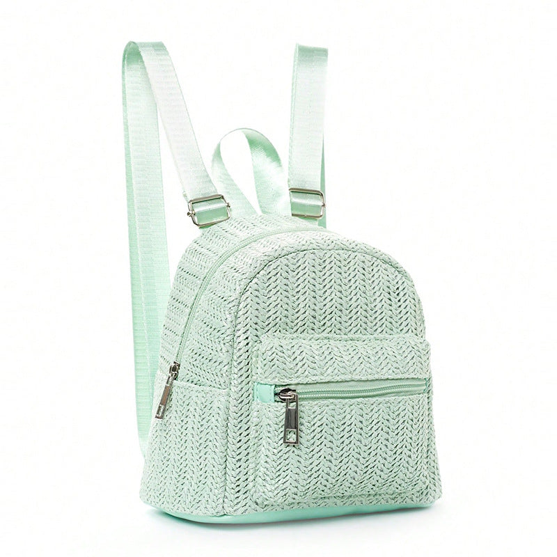 Chic Women's Woven Straw Backpack Aurexia off