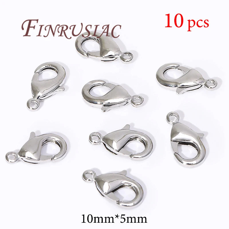 18K Gold Plated Lobster Clasps For Bracelets,Spring Clasps For Jewelry,DIY Jewelry Making Supplies,Connectors Clasp Accessories Aurexia off