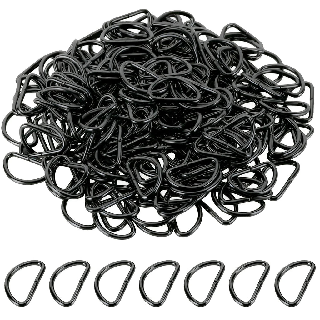 30/60/100Pcs D-ring buckle stainless steel semi-circular D-ring adjustable hardware bag belt process DIY accessories Aurexia off