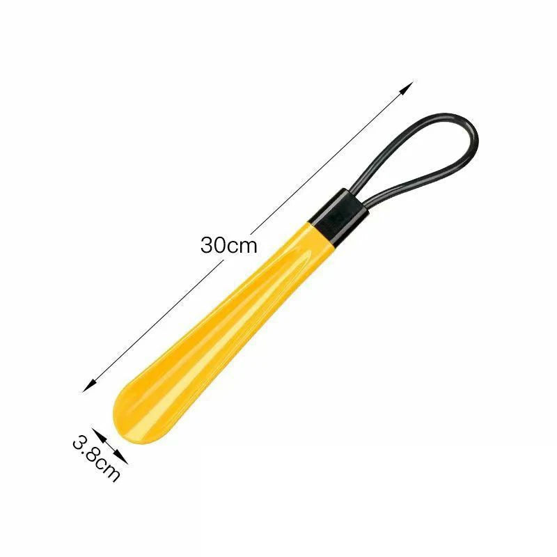 1 pc Extra long flexible plastic shoe horns do not require bending durable shoe spoons for pregnant women wearing shoe assistants
