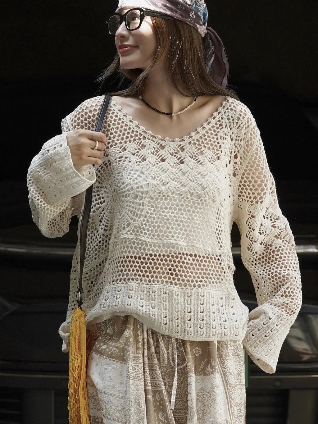 Women Pure Cotton Boho Blouses Hollow Out Knitted Deign Womens Flower Tops And Blouses Fashion Shirts Blusas Roupa Feminina Aurexia off
