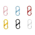 12Pcs Zipper Clip S Carabiner Clips Small Alloy Snap Hook Anti Theft Mini Dual Wire Gate Interlocking Keychain Clip Attachment Aurexia off