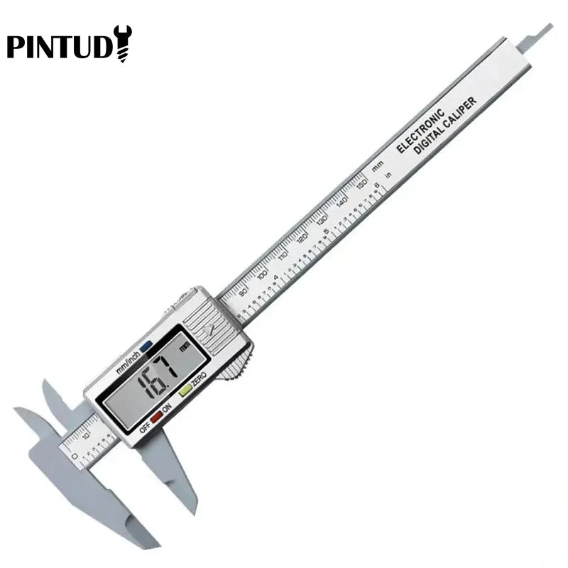 1PC Plastic Vernier Caliper Digital Display Caliper Mini Text Play Caliper Student Vernier Ruler 0 to 150mm Measuring Tool Aurexia off