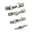 5Set Stainless Steel Lobster Clasps Hooks Leather Cord End Caps Connector 1 2 3 4 5 6mm Necklace Bracelet for DIY Jewelry Making Aurexia off