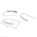 40pcs Stainless Steel Earring Hooks Findings With Loop Diy Ear Wire Clasps For Jewelry Making Supplies 12x21mm Aurexia off