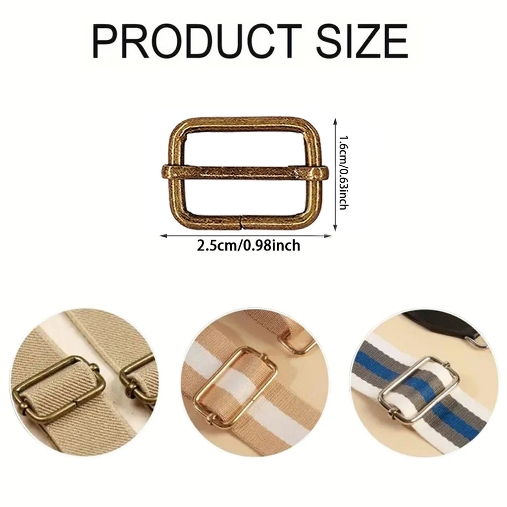 40/70/100 Pcs 25MM 3 Way Sliding Buckles, Adjustable Metal Webbing Buckle for Backpacks, Dog Collars, Purses and Bag Making Aurexia off