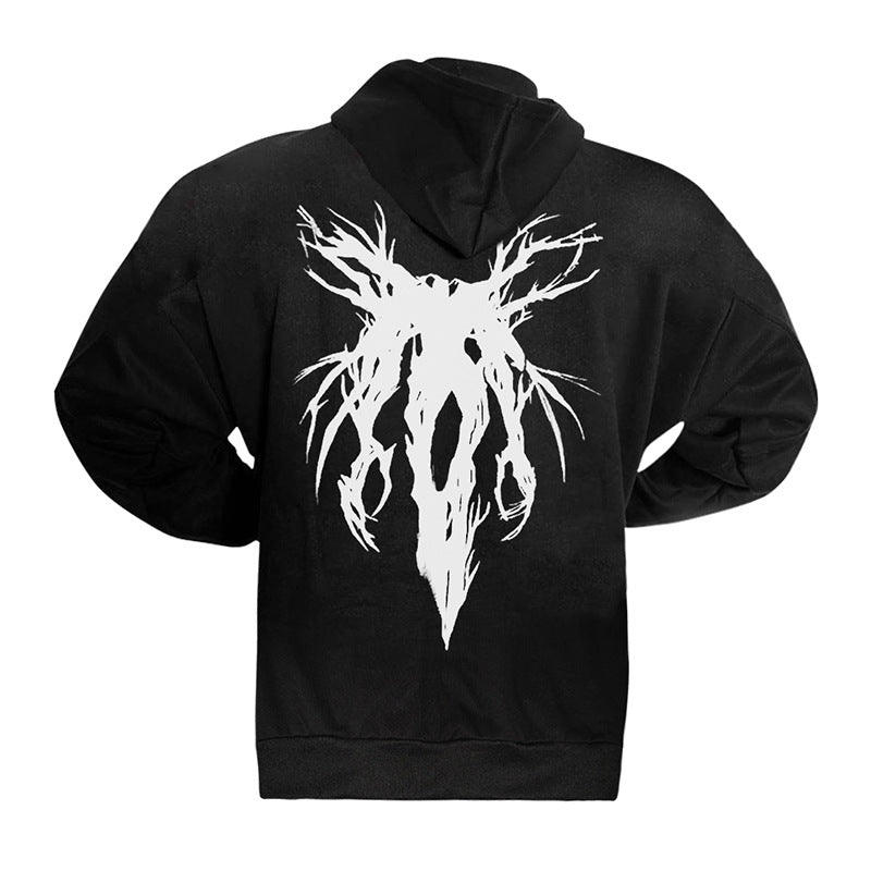 Men's Oversized Hoodie with Skull Design (2020 Collection) Aurexia off