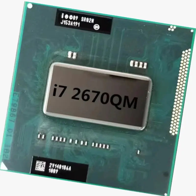 Intel Core i7 2670QM i7-2670QM SR02N 2.20GHz 4-Core 8-Thread 45W Computer CPU Processor Server Socket G2 / rPGA988B Aurexia off
