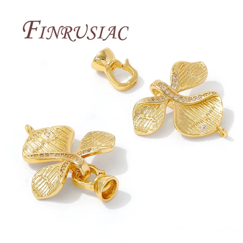 18K Gold Plated Connectors Clasps For Pearl,Bracelet Clasp For Jewelry Making,Necklace Clasp DIY Beading Accessories,Fittings Aurexia off