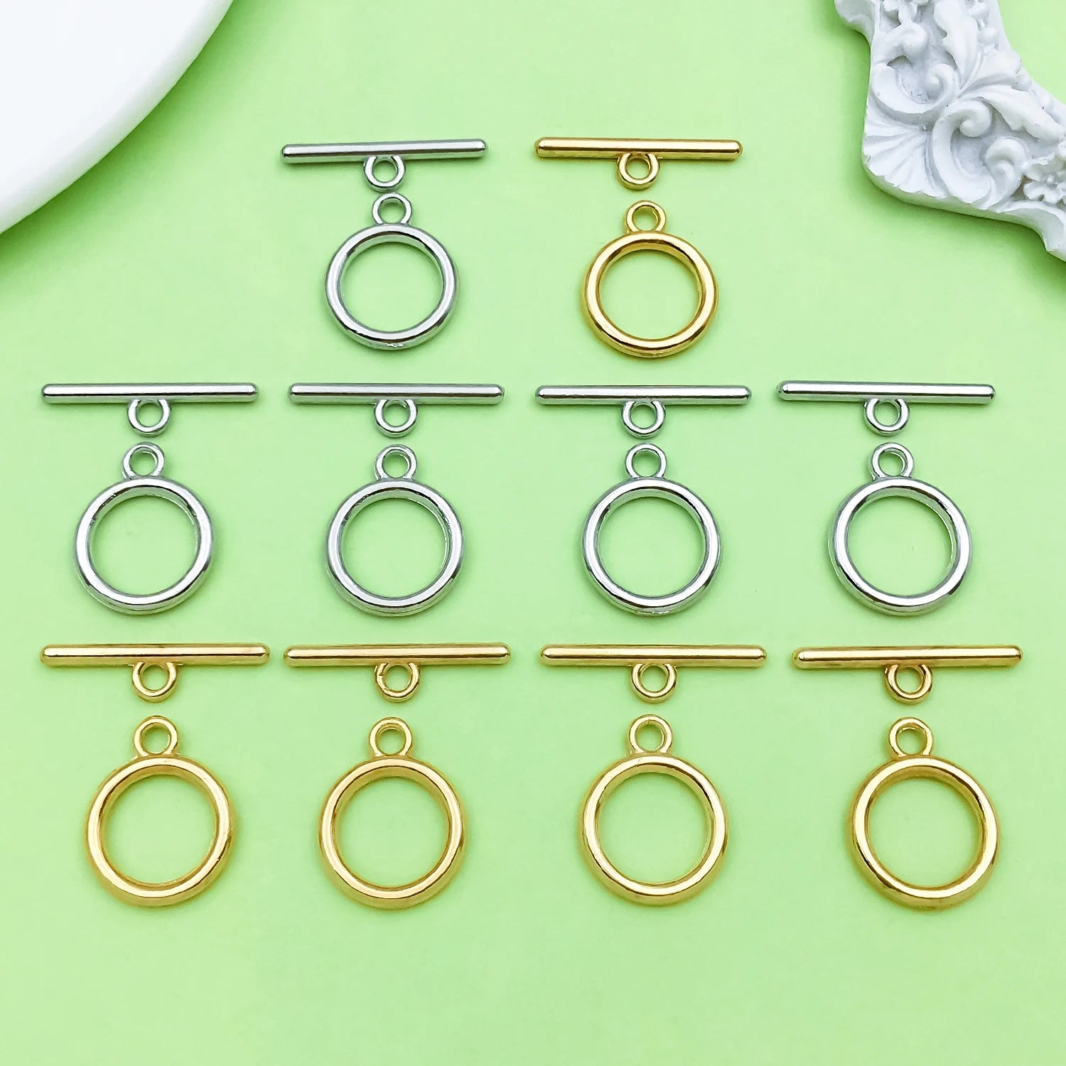 20pcs Alloy Buckles, OT end Buckles, Buckle Connectors for DIY Bracelet Necklace Earrings Jewelry Making Accessories Aurexia off