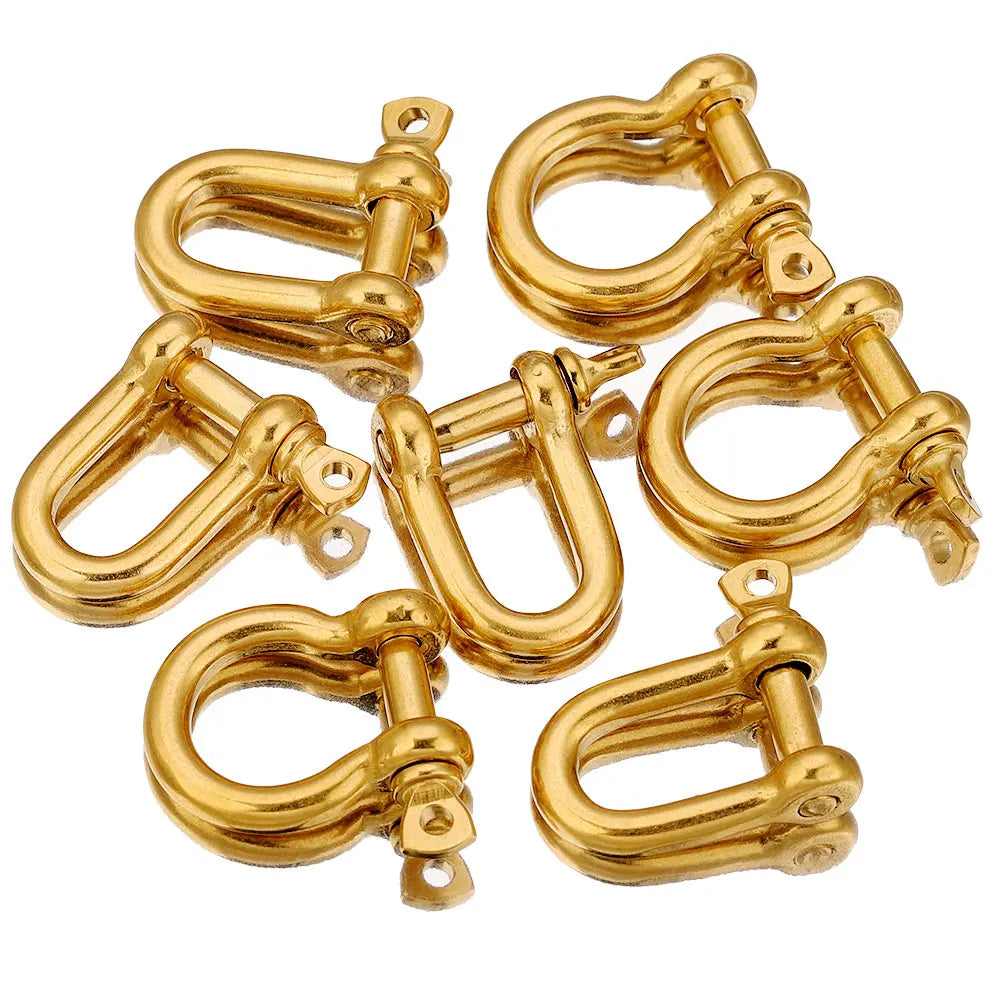 2pcs Stainless Steel Clasps Gold U Shape Screw Shackles Clasp Hook Parts Connectors Bag Necklace for DIY Jewelry Making Supplies Aurexia off