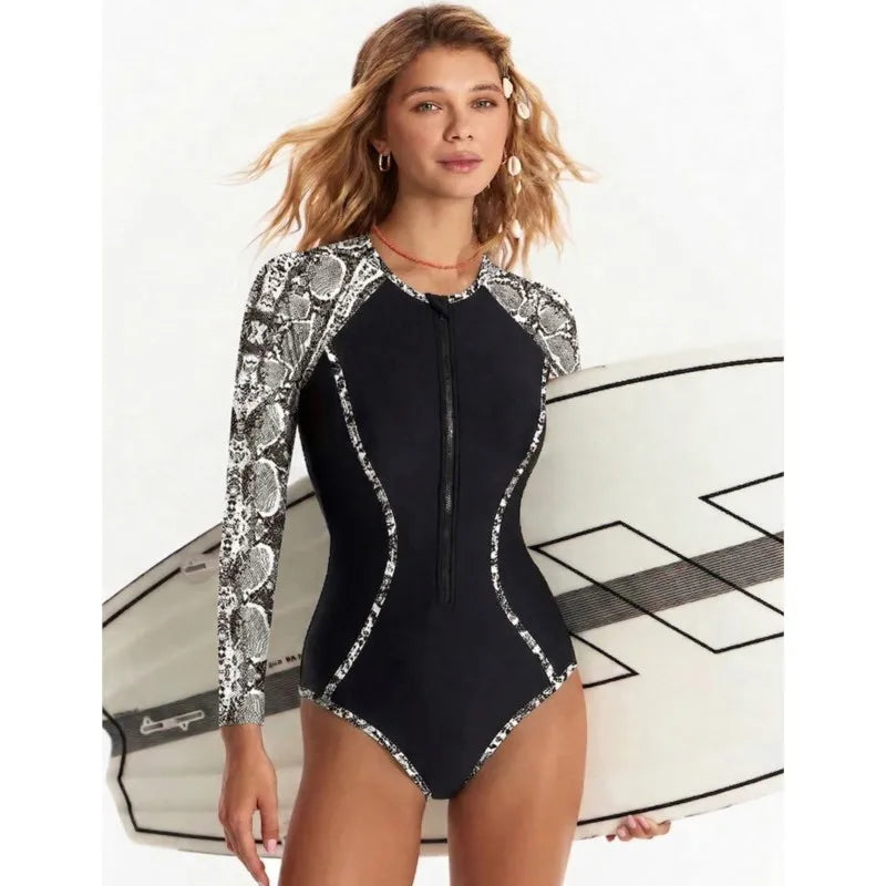 Mesh Sleeve Sexy Swimsuit Women Summer Bathing Suit Bikini Set Long Sleeve Swimwear Beach Swimming Suit For Female Купальник Aurexia off