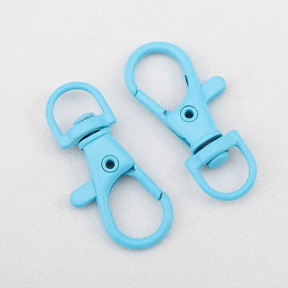 10pcs Colored Alloy Painted Fish Mouth Spring Clasps Lobster Claw Hook Connectors for Keychain DIY Jewelry Making Accessories Aurexia off