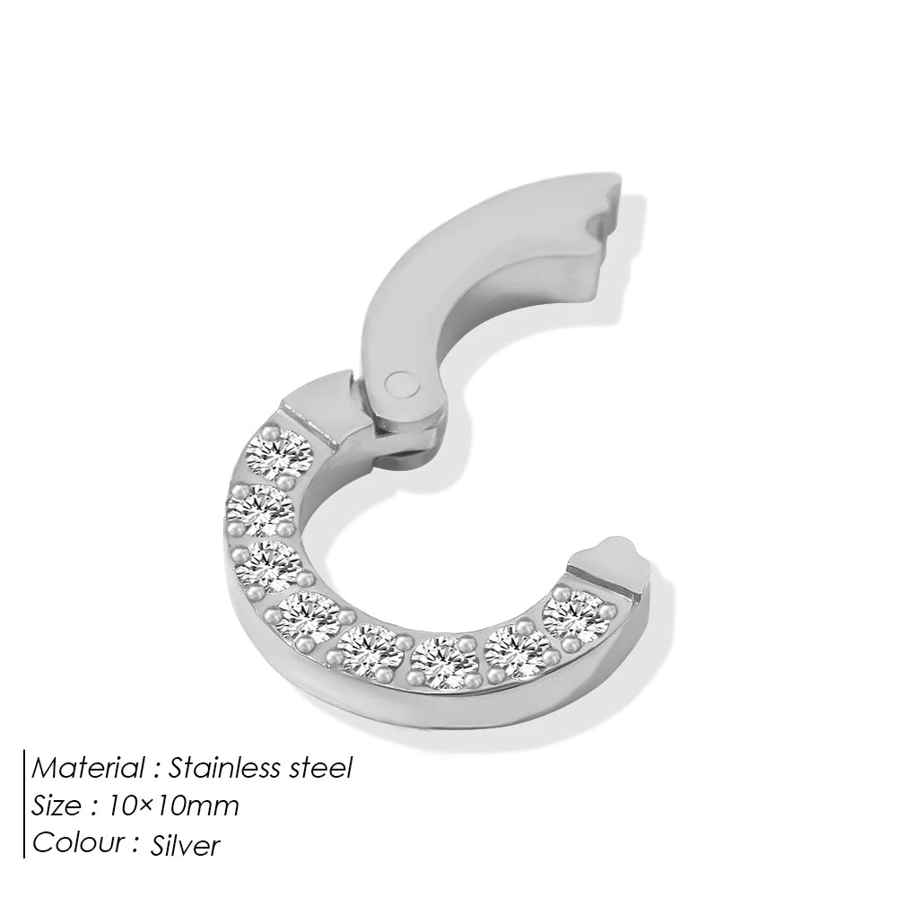 eManco High Quality Stainless Steel 14K PVD Gold Plated Round Skeleton Clasp Head for DIY Bracelet Necklace Jewelry Making Aurexia off