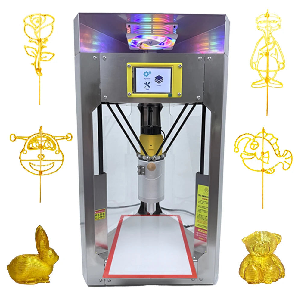 TianGongZhu170B09 Semi-Automatic 3D Printer Maltose Painting Machine 2D/3D Dual-Mode Sugar Painting Printer New 1 Year USB Aurexia off