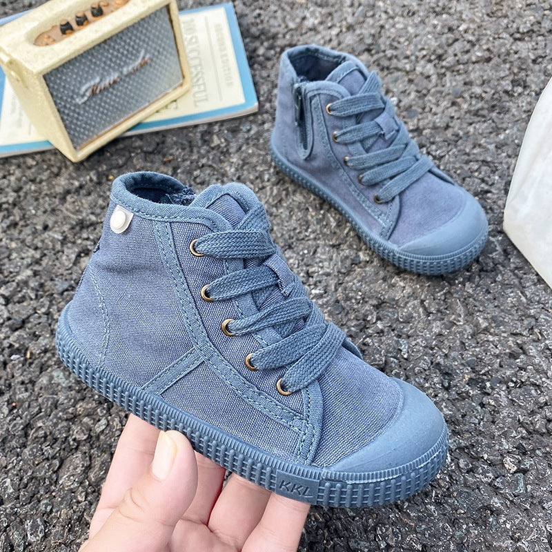 Autumn Winter Trendy High-Top Canvas Shoes for Boys Aurexia off