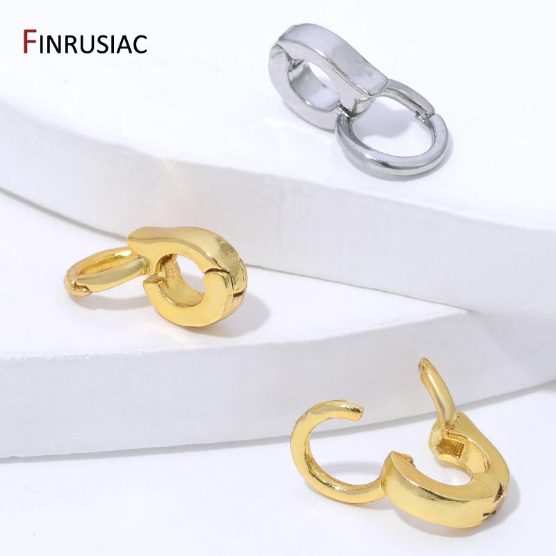 14K Gold Plated Brass Enhancer Pendant Bails Connector for Jewelry Making,Bail for Jewelry,DIY Necklace Bracelet Making Supplies Aurexia off