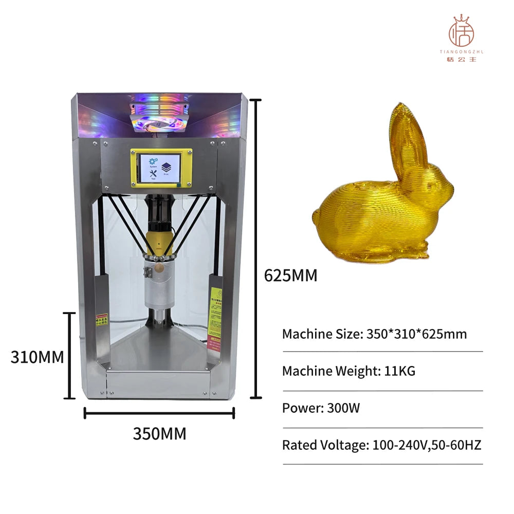 TianGongZhu170B09 Semi-Automatic 3D Printer Maltose Painting Machine 2D/3D Dual-Mode Sugar Painting Printer New 1 Year USB Aurexia off
