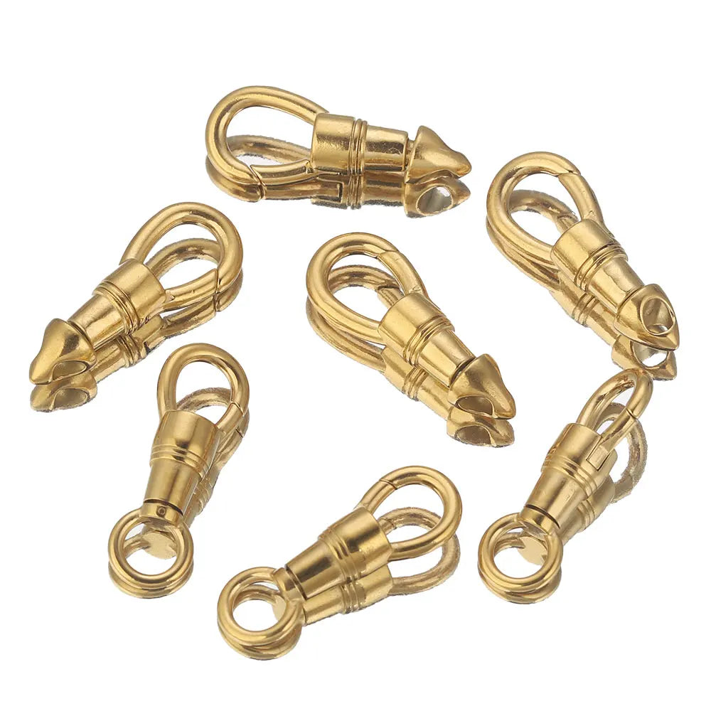 2pcs/lot Stainless Steel Bag Key Chain Hook Clasps Lobster Clasp Hooks Connectors for DIY Jewelry Making Supplies Accessories Aurexia off