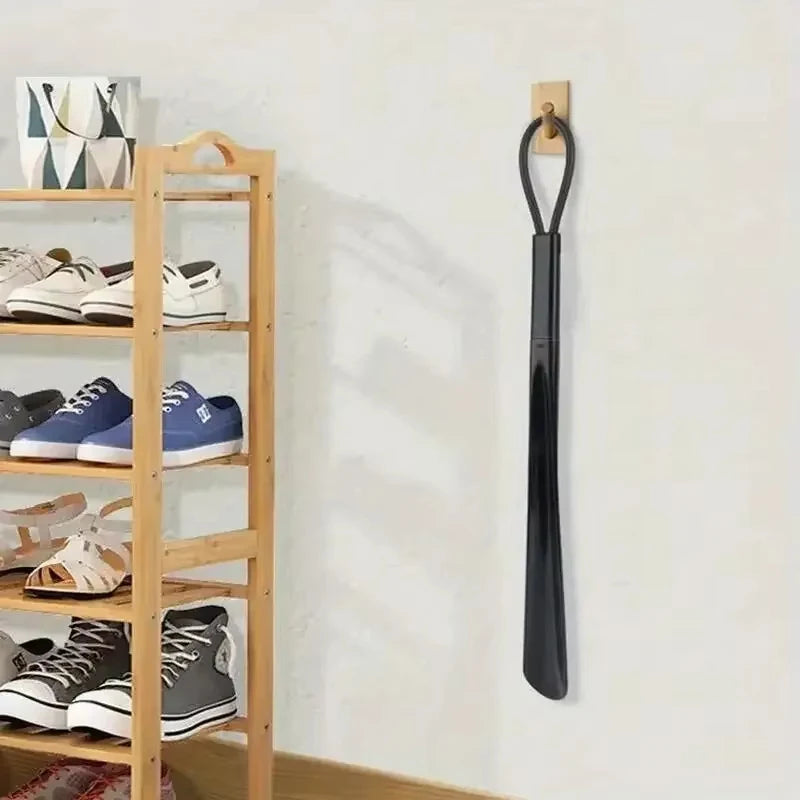 1 pc Extra long flexible plastic shoe horns do not require bending durable shoe spoons for pregnant women wearing shoe assistants