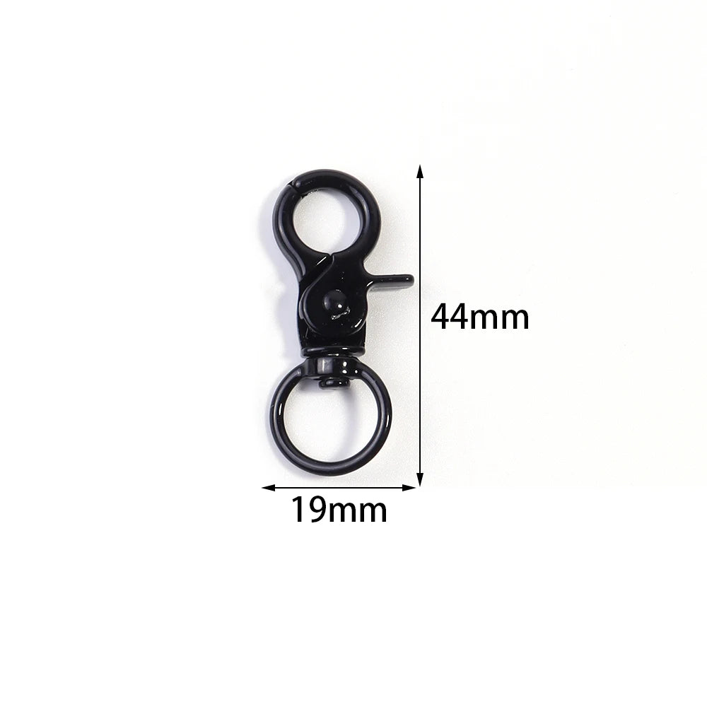 5Pcs/Lot Colorful Swivel Lobster Clasp Hooks Keychain Split Key Ring Connector for Bag Key Chain DIY Jewelry Making Supplies Aurexia off