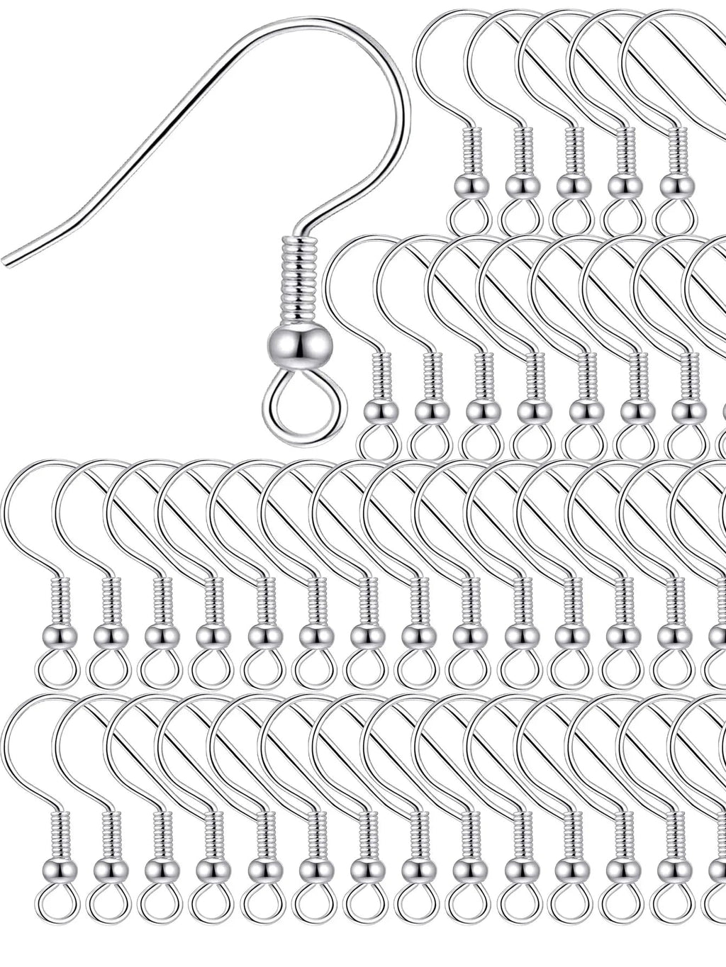 100/500pcs DIY Earring Findings Earrings Clasps Hooks Stainless Steel Hypoallergenic Earring Making Accessories Hook Earwire Aurexia off
