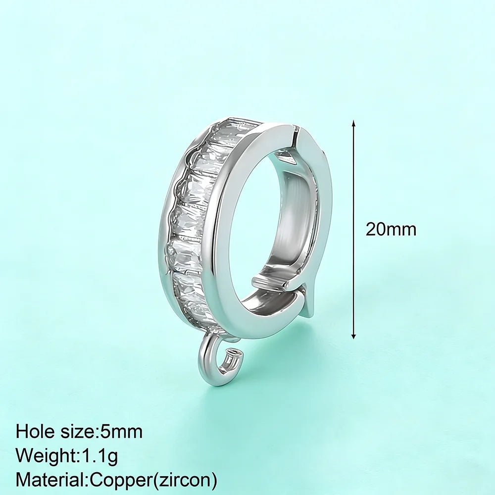 5pcs Fashion Bikini Button Charms Pendant For Jewelry Making Supplies Zircon Diy Earrings Bracelet Necklace Keychain Wholesale Aurexia off