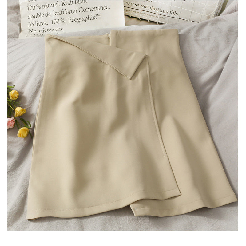 Irregular High-Waisted Slim All-Match Skirt Aurexia off