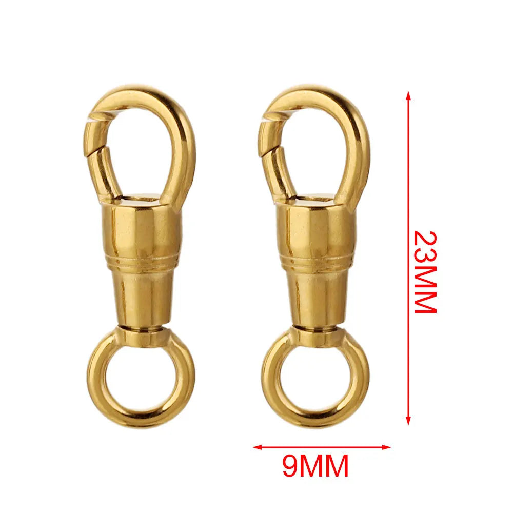 2pcs/lot Stainless Steel Bag Key Chain Hook Clasps Lobster Clasp Hooks Connectors for DIY Jewelry Making Supplies Accessories Aurexia off