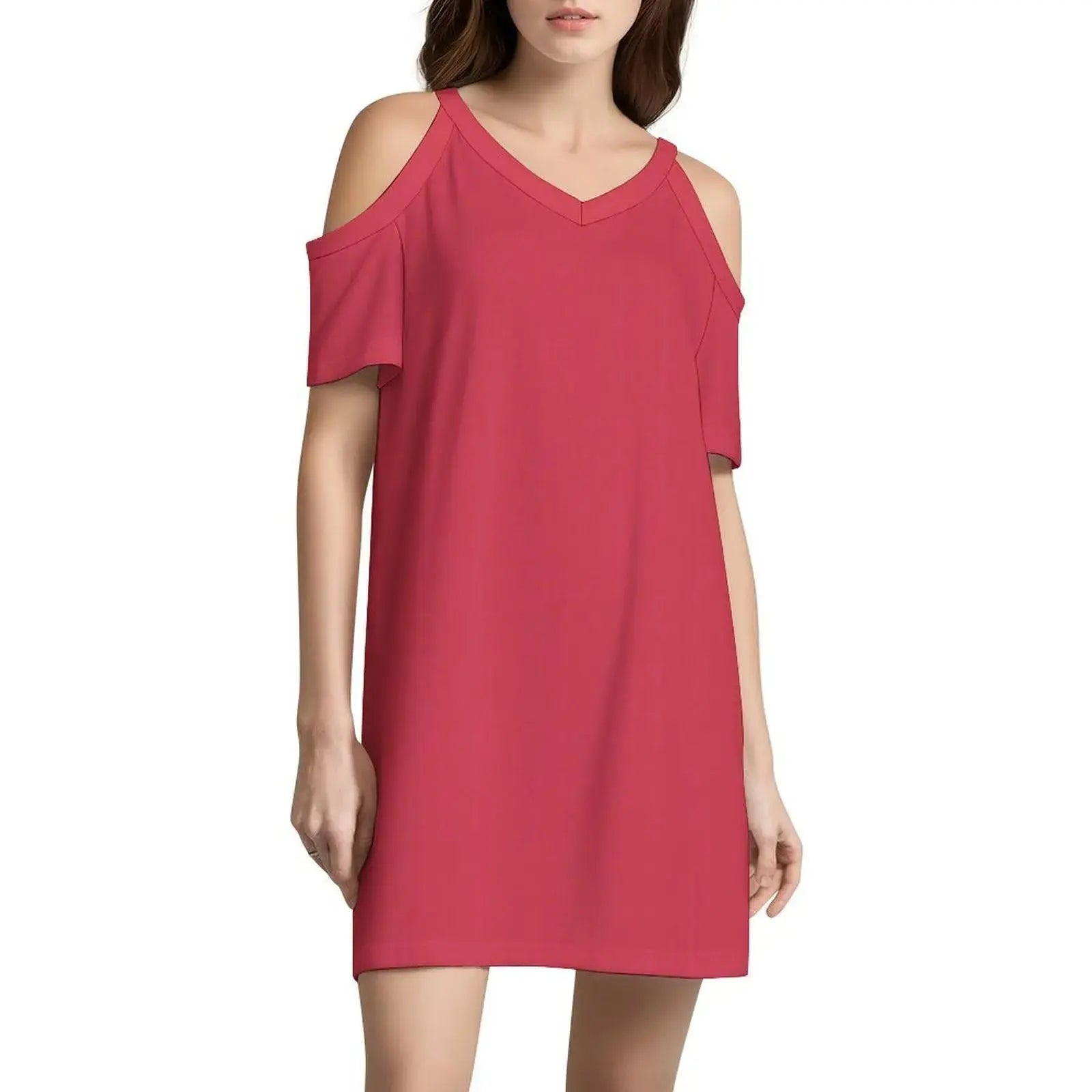 Paprika Floral Smock Dress For Women Spring Summer Casual Dress For Party Colour Color Colors Chromatic Colored Female Clothing Aurexia off