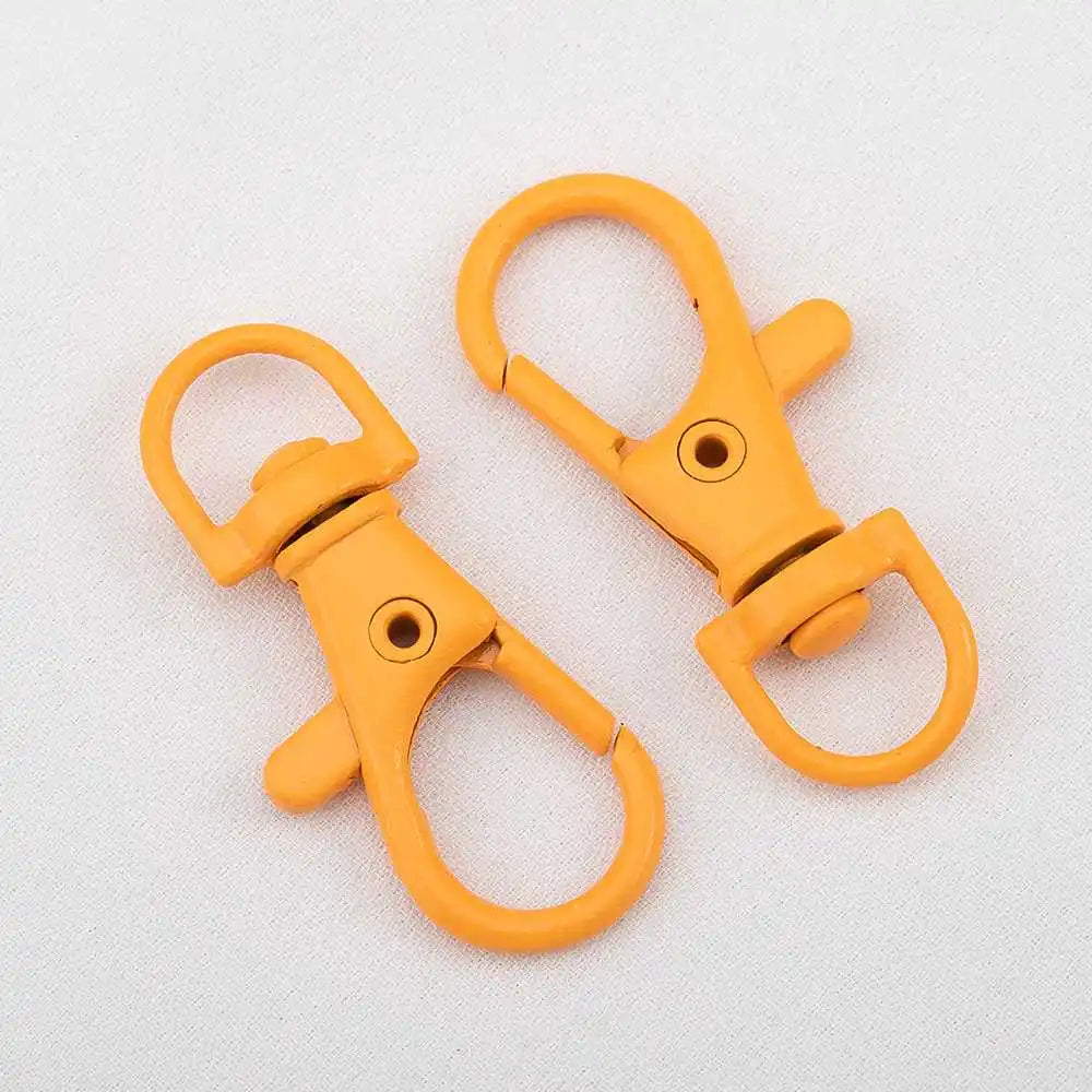 10pcs Colored Alloy Painted Fish Mouth Spring Clasps Lobster Claw Hook Connectors for Keychain DIY Jewelry Making Accessories Aurexia off