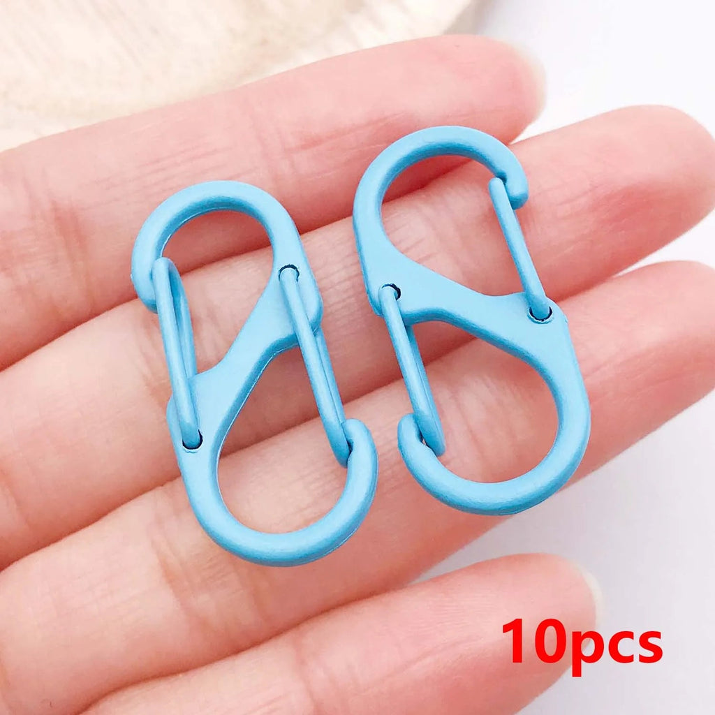 10pcs Multifunctional S Buckle Double Clasp Lobster Clasp Hook Connectors for DIY Bracelet Necklace Jewelry Making Accessories Aurexia off