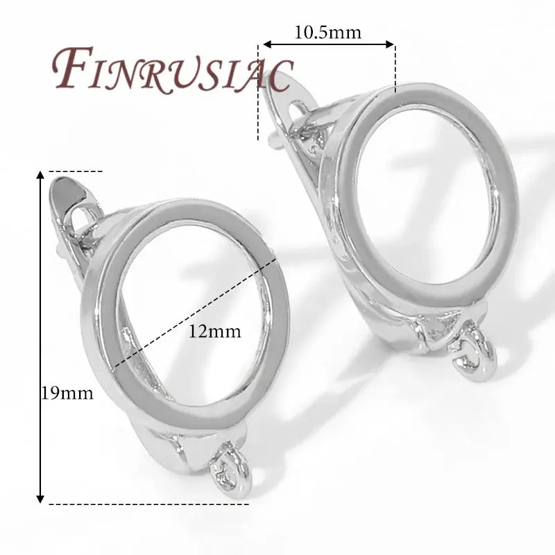 18K Gold Plated Earwires Earrings Fixtures Basic Fasteners For Earrings,Anti-Allergy Earring Hooks Clasps Jewelry Accessories Aurexia off