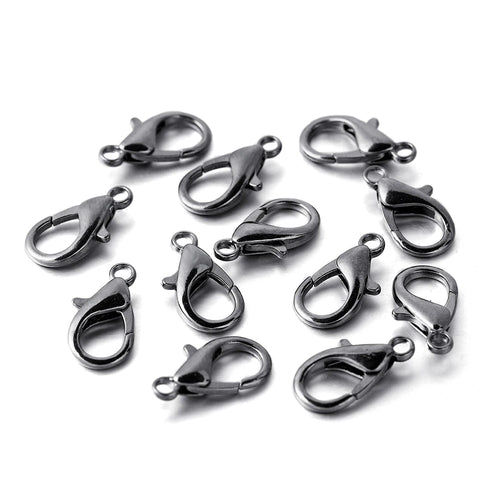 10pcs/lot Multiple Size Lobster Clasps Necklace Hooks Bracelets Connector Findings DIY Chains Jewelry Making Supplies Wholesale Aurexia off