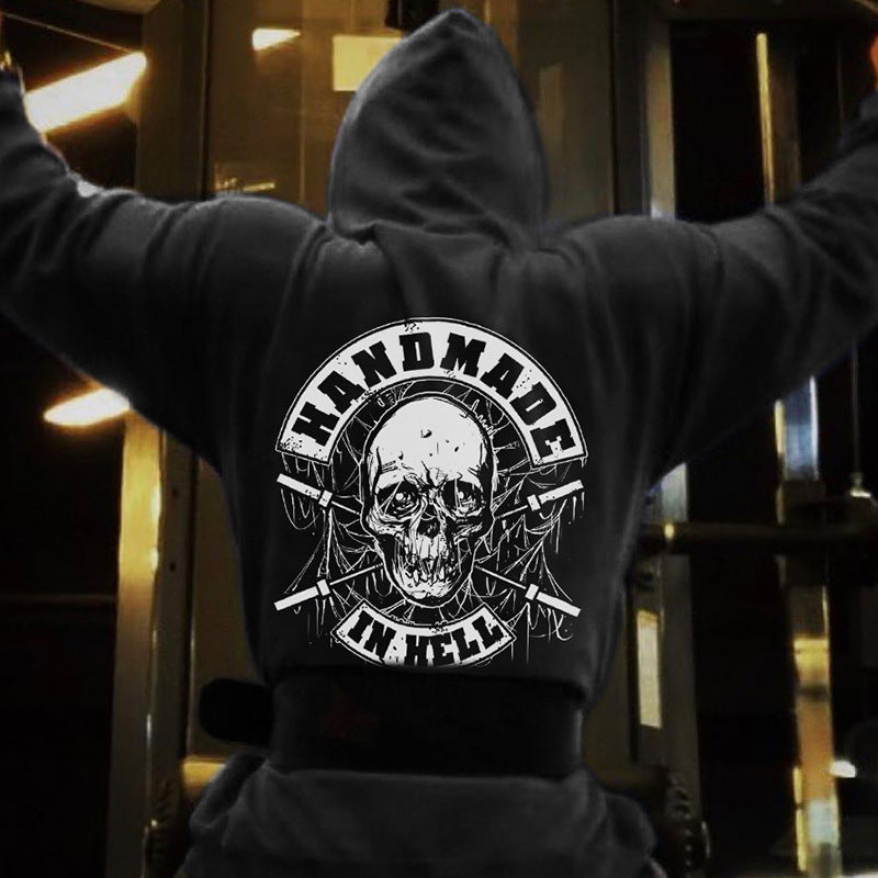 Men's Oversized Hoodie with Skull Design (2020 Collection) Aurexia off