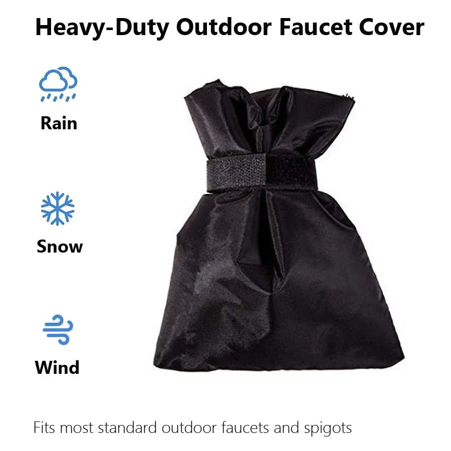 1Pc Outdoor Faucet Cover, Winter Freeze Protection Insulation for Water Taps, Garden Faucet Protector Aurexia off