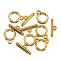 10Sets/lot Metal OT Clasps Connectors for Bracelet Necklace DIY Toggle Clasps Buckle Jewelry Making Supplies Connector Aurexia off