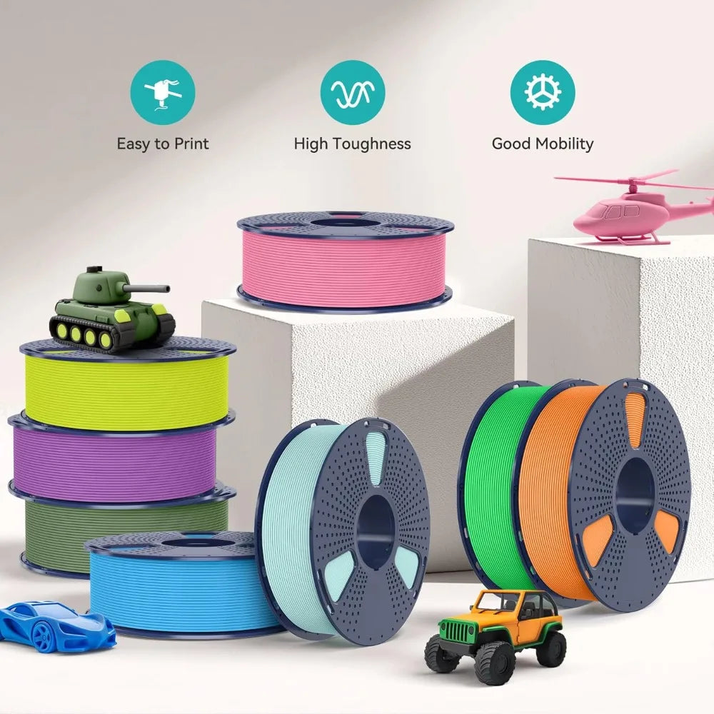 16 Color PLA Matte Filament Bundle, 1.75mm 3D Printer Filament, 250g Mini Spools, 16 Pack Aurexia off